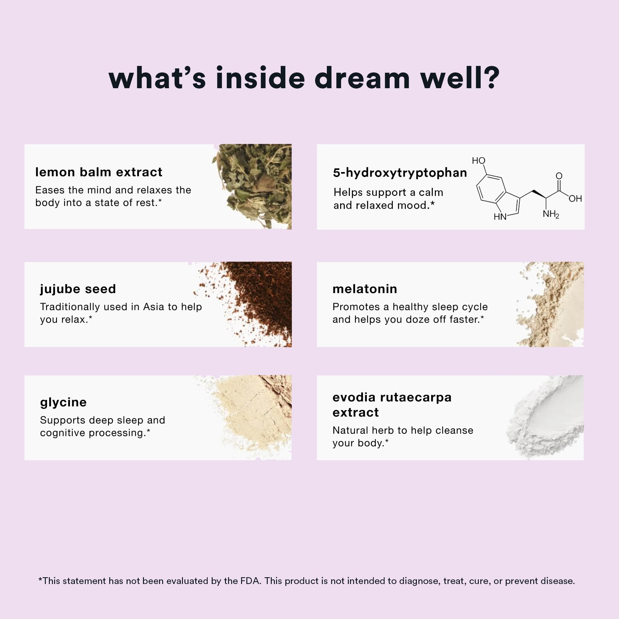 Dream Well: Holistic Sleep Drink Solution, Sleep Aid, Non-Habit Forming with Lemon Balm, Jujube Seed, Melatonin, Glycine - More Labs