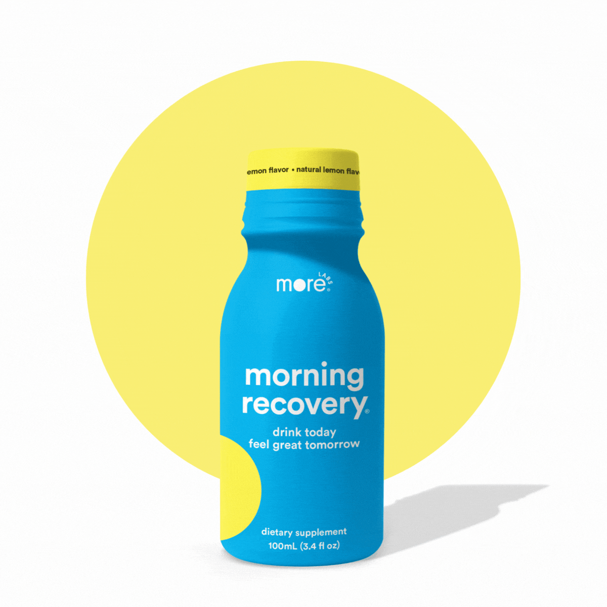 Animated product carousel featuring More Labs wellness supplements for recovery, focus, energy, and sleep support.
