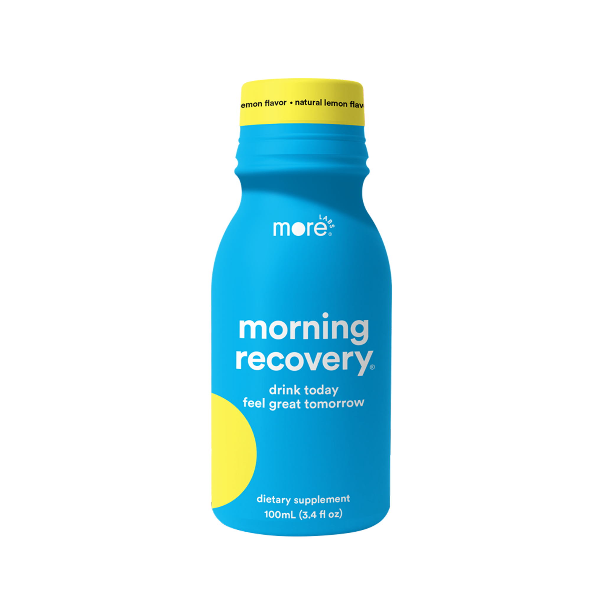 More Labs Morning Recovery Lemon Supplement Drink for recovery and daily routine