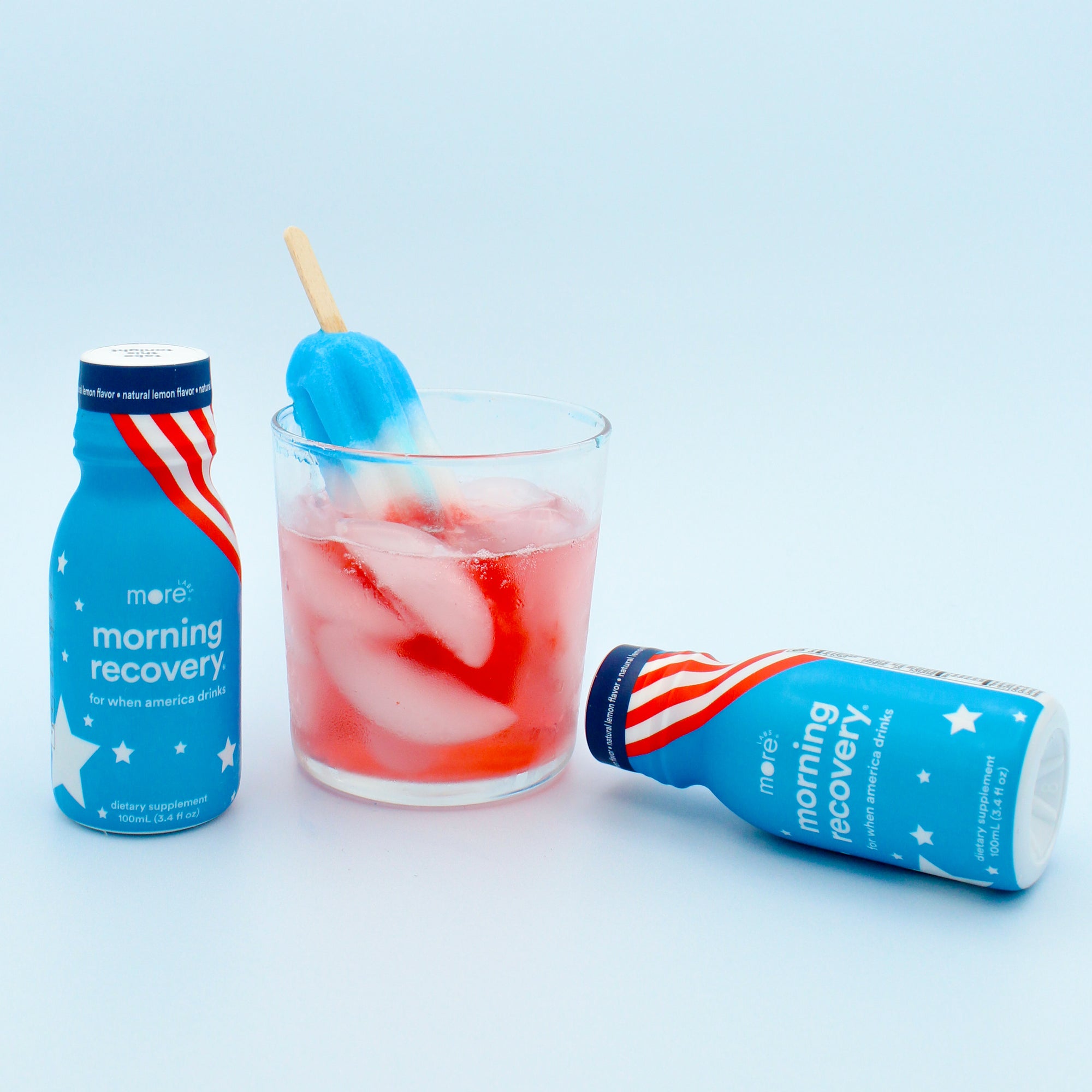 morning recovery - red, white and blue