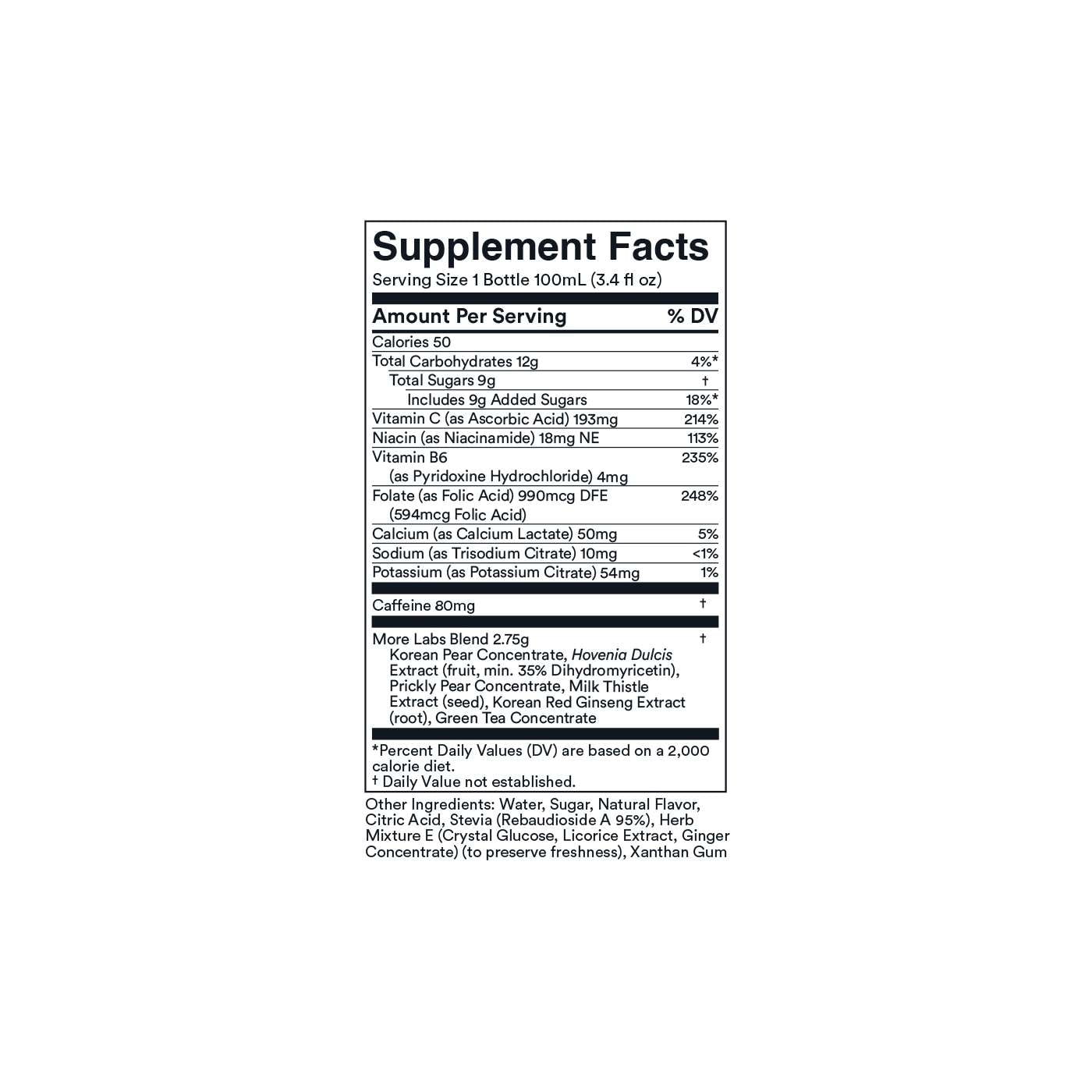 Morning Recovery + Energy: Milk Thistle Drink Proprietary Formulation to Hydrate While Drinking for Morning Recovery, Highly Soluble Liquid DHM, Berry Flavor - More Labs