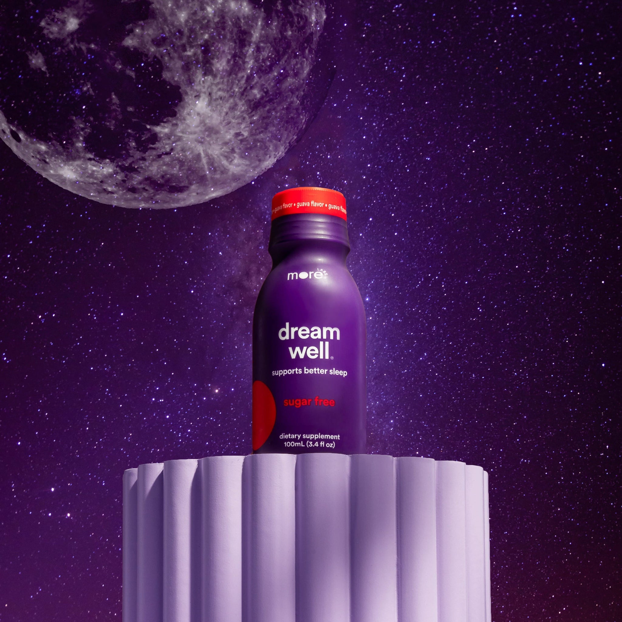 Dream Well: Holistic Sleep Drink Solution, Sleep Aid, Non-Habit Forming with Lemon Balm, Jujube Seed, Melatonin, Glycine - More Labs